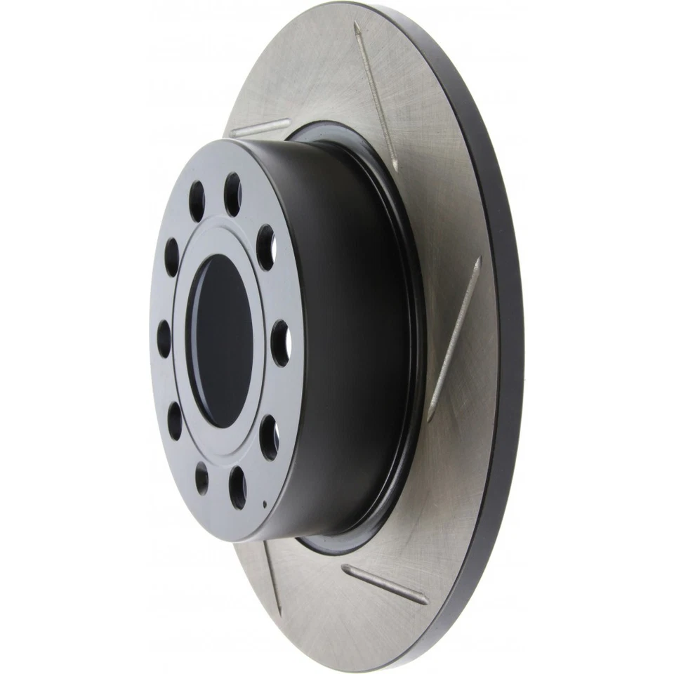 StopTech For Volkswagen Golf Alltrack 2017 2018 Brake Rotors Slotted Driver Side - Image 2 of 4