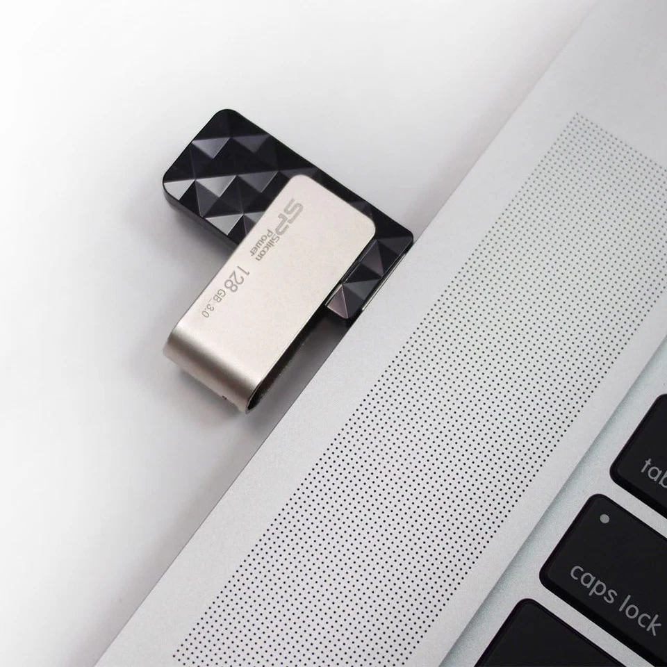 128 GB Silicon Power B30 Blaze USB3.0 Flash Drive Swivel Style, USB 3.1 Gen1 (US - Image 4 of 4