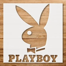 Playboy Logo DIY Crafts Stencil for Unique Artistic Expression - StencilAir