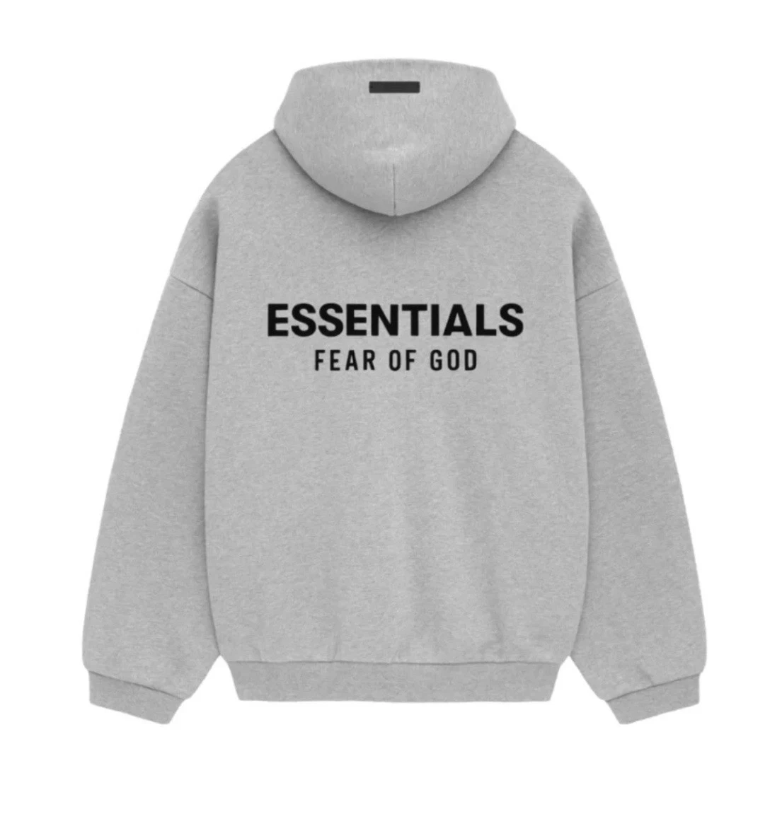 Felpa con cappuccio Fear of God Essentials Fleece II in grigio erica chiaro taglia L nuova