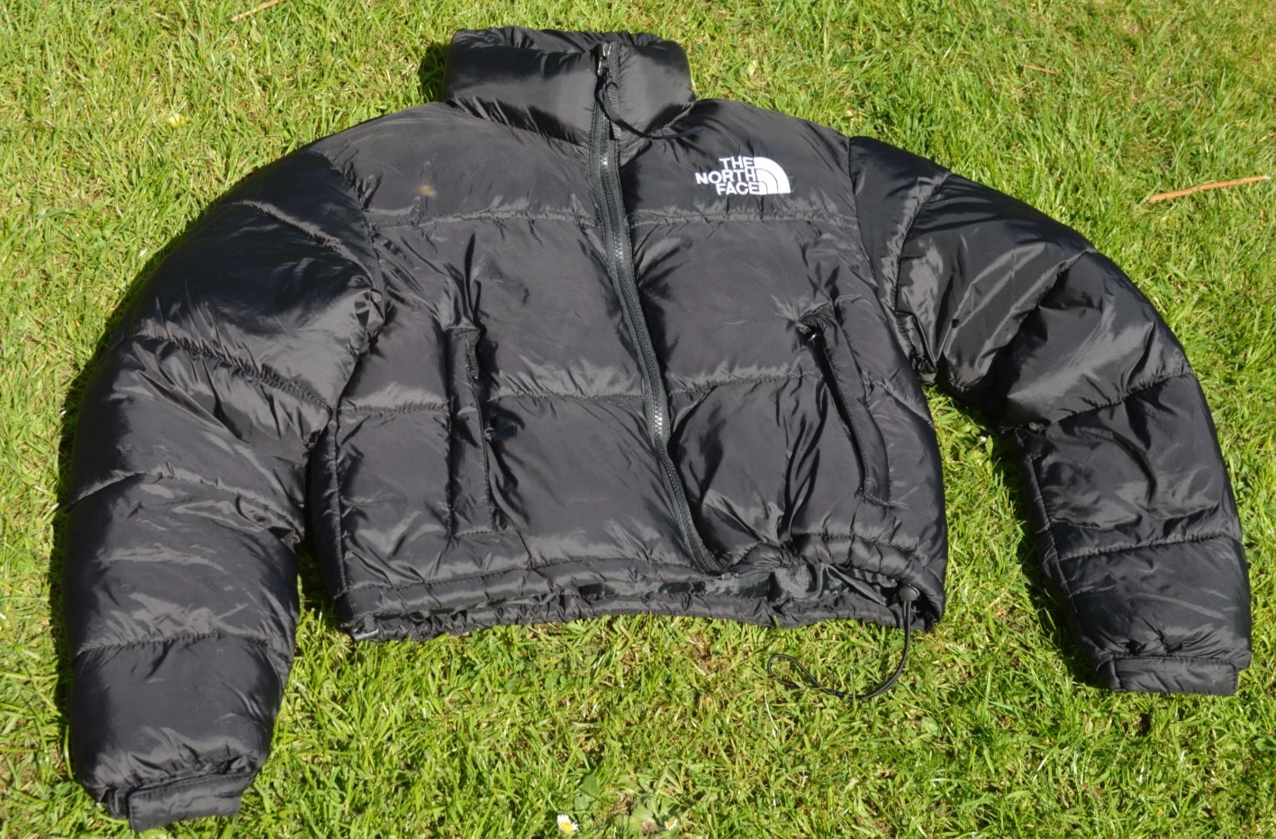 The North Face Cropped puffer jacket Size Medium - Black