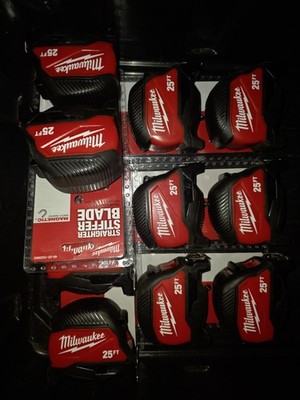 Lot 10 Units Milwaukee 25  Magnetic Compact Tape Measure