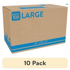 (10 pack) Pen+Gear Large Moving Boxes, 27L x 15W x 17H, Kraft
