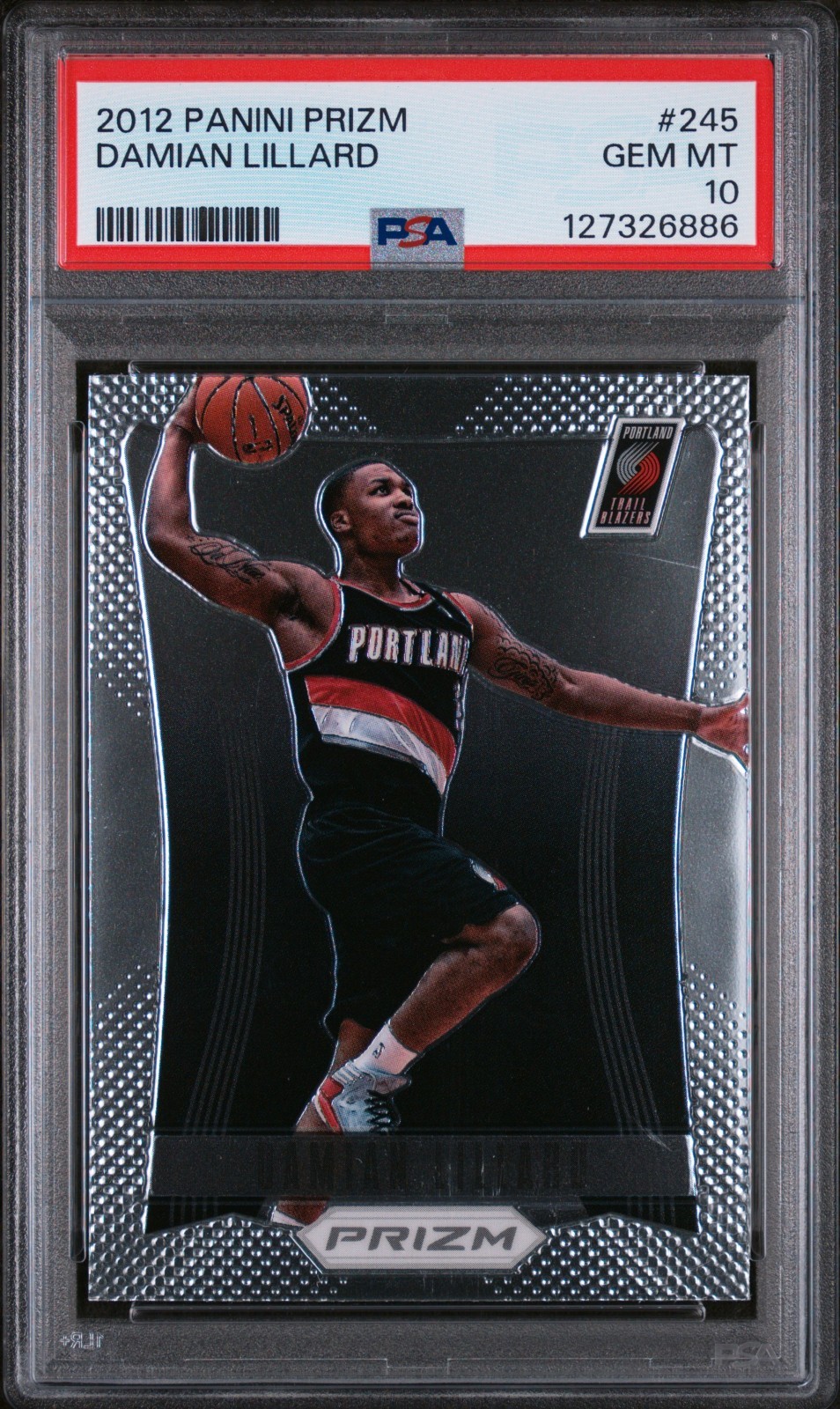Damian Lillard 2012 Prizm Rookie #245 PSA 10 RC 86