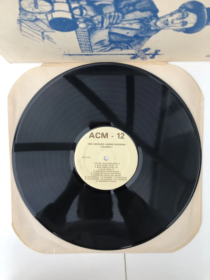 ANTHOLOGY OF COUNTRY MUSIC “THE UNHEARD JIMMIE RODGER’S VOL. 11 VINYL RECORD - Image 3 of 4