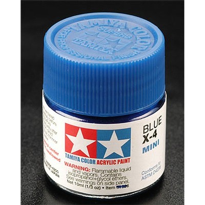 Tamiya Acrylic Mini X4 Blue TAM81504 Plastics Paint Acrylic