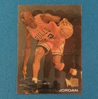 1995-96 Fleer Metal SLICK SILVER Michael Jordan Chicago Bulls card  #3 NRMT-MT