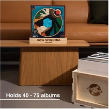Vintage Record Storage Crate for 75 Albums