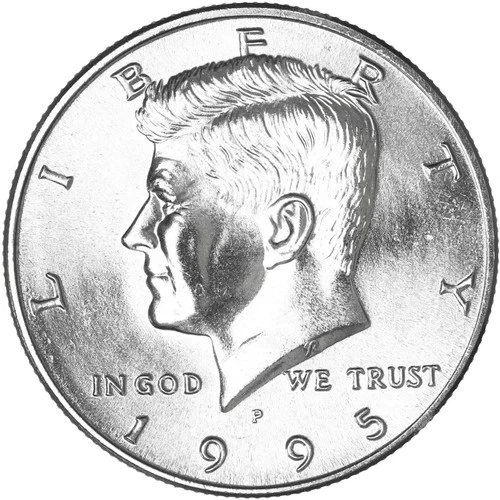 1995 P Kennedy Half Dollar Uncirculated from Mint Set