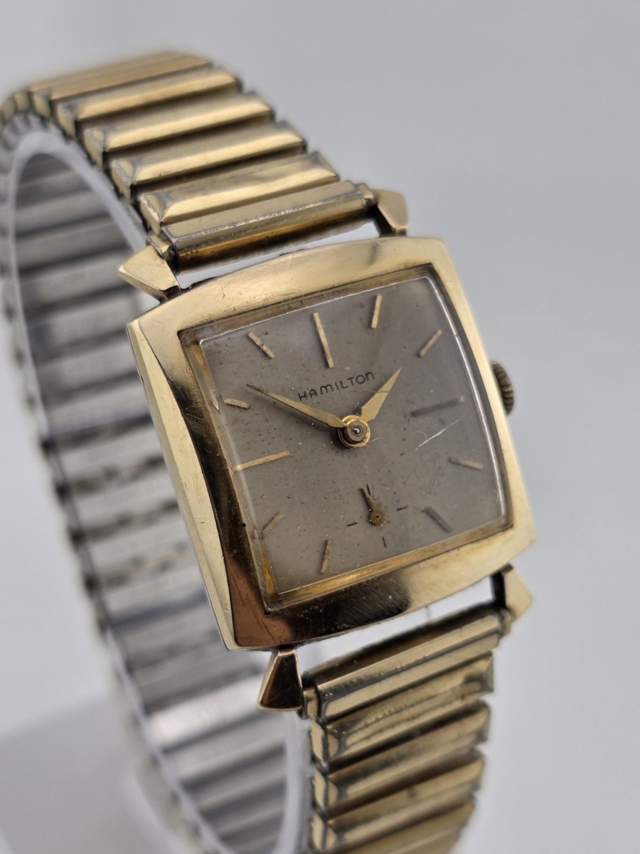 Antique 1950's Men's Hamilton Amherst in a 10K yellow gold-filled
