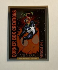 2024 Marvel Masterpieces 92 Platinum Corner Box Creations #CB-9 VENOM