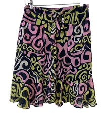 Bazar De Christian Lacroix Silk wrap Skirt waist approx 70cm