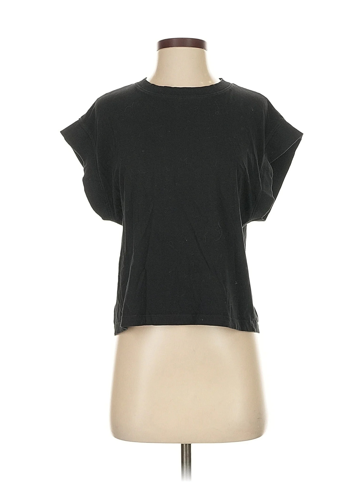 Zara Women Black Short Sleeve Top S