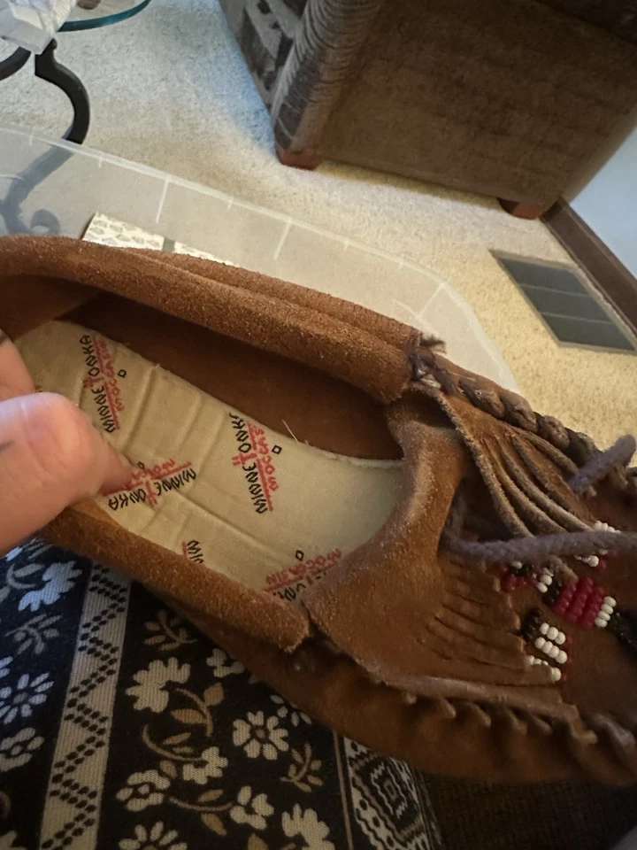 Mocasines de cuero marrón Mine Tanka talla 5 Foto 4 de 4