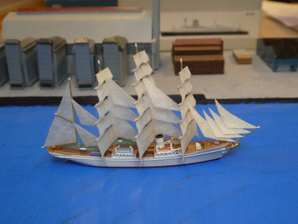 4-Mast-Bark Sea Cloud (USA) in 1:1250 Hersteller Bille BI 1
