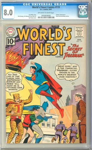 World's Finest Comics #119 High Grade Silver Age Batman Superman DC 1961 CGC 8.0