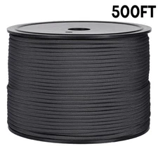 500ft 550lb Parachute Cord Spool 4mm Mil-Spec Paracord 7 Strand Core Nylon Rope