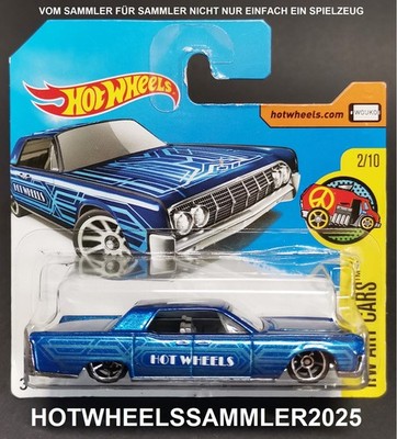 HOT WHEELS ''1964 LINCOLN CONTINENTAL'' BLAU HW ART CARS DVB79-D5B6 OVP UNGEÖFFNET