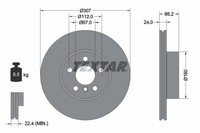 2X Textar Bremsscheibe Pro+ 92326805 FüR Bmw 3Er G20 G80 G28 Touring G21 G81 Van