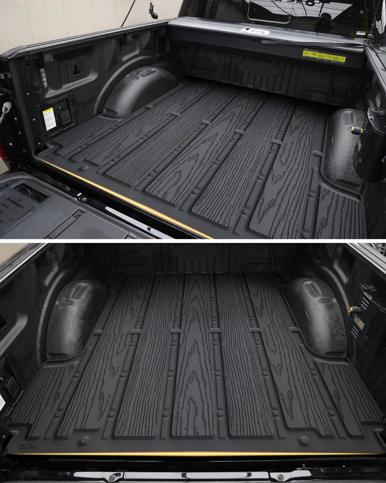 3W Floor Mats & Trunk Bed mat For Ford F150/F-150 SuperCrew Cab 2015-2025 Liner - Image 3 of 4