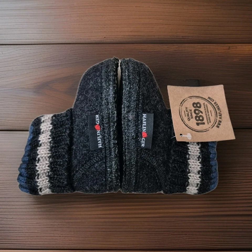 HAFLINGER PAUL 婴儿拖鞋/石墨/欧盟 18/美国 3/全新带标签和盒子!! — 第 2/4 张图片