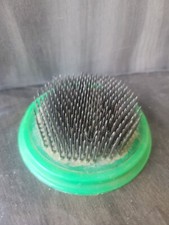 Vintage Flower Frog 4" Metal Spike Round