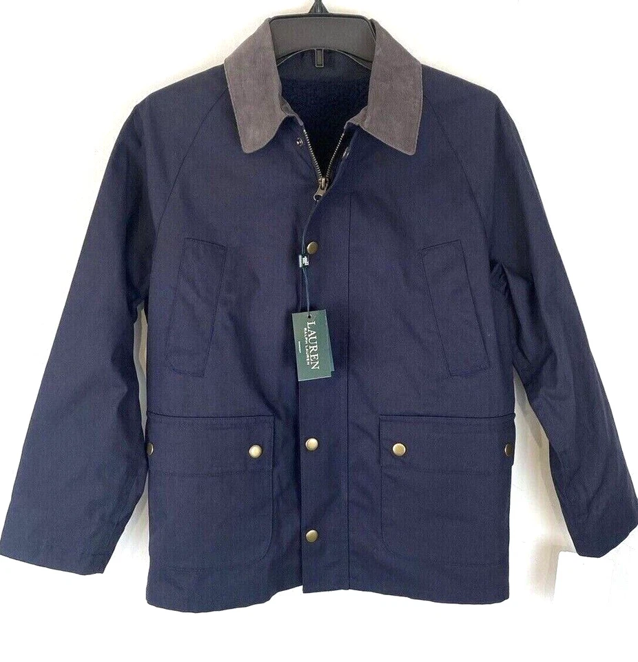 LAUREN Ralph Lauren Big Boy's 16R Navy 3-in-1 Barn Jacket w/Sherpa Vest $225 - Image 4 of 4
