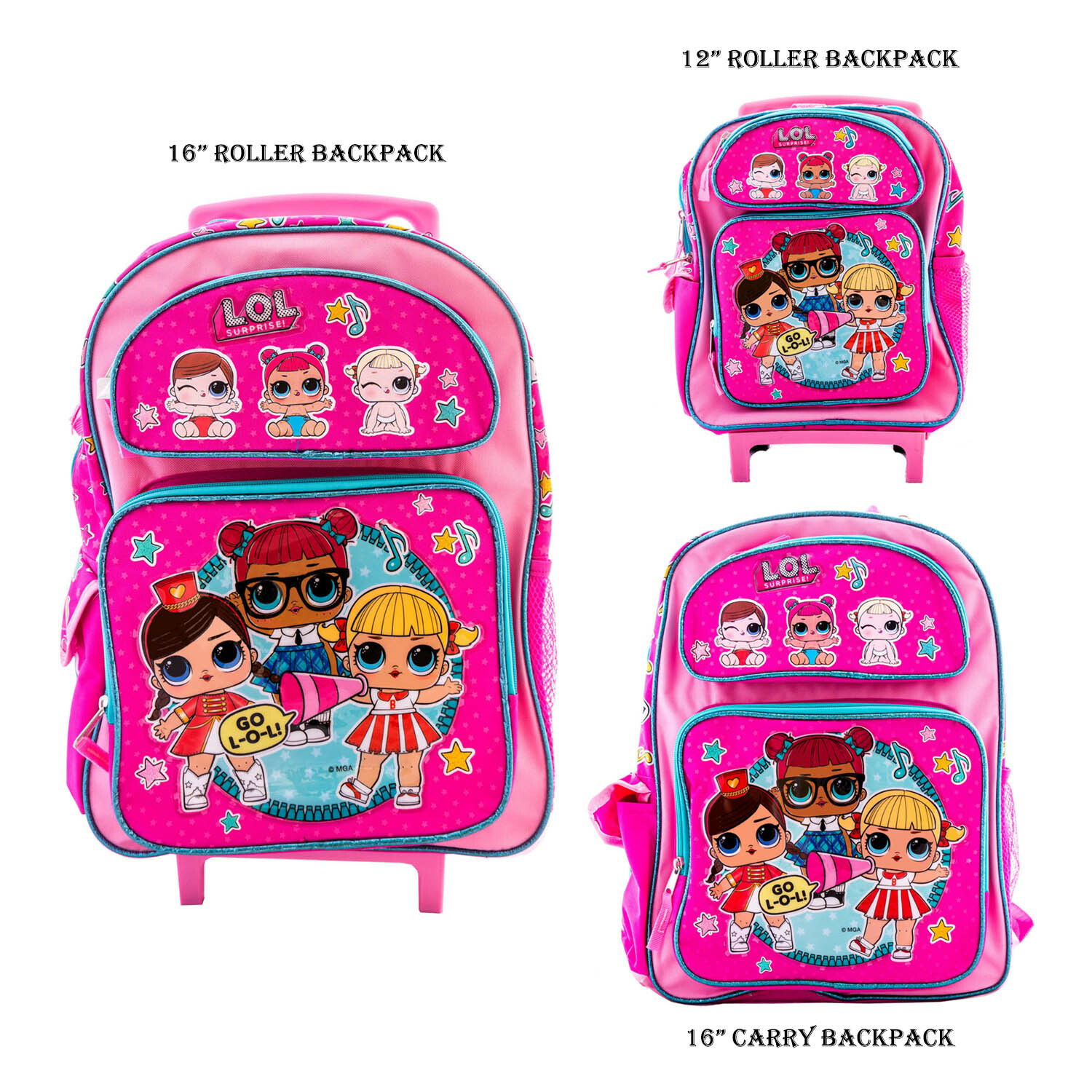 lol doll rolling backpack