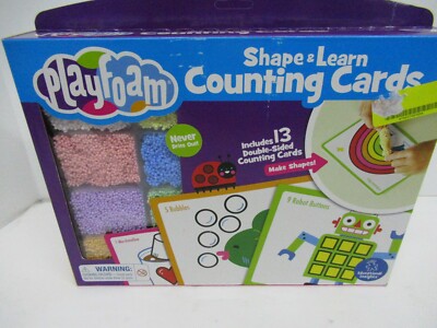 Educational Insights Playfoam Shape & Learn Counting Set, Flash Card Set,