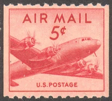Scott C37, the 1948 5 Cent Skymaster Air Mail Stamp - MNH