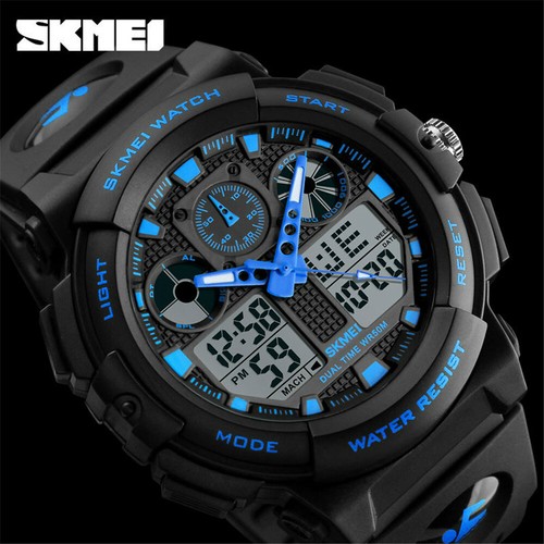 SKMEI Men Quartz Watch Fashion LED Digital Sport Watches Student Boys Wristwatch - Bild 2 von 29