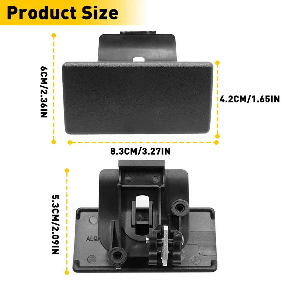Juego de 2 compartimentos de manija de pestillo para guantera Hummer H3 08-12 2006-2010 Chevy Colo Foto 3 de 4