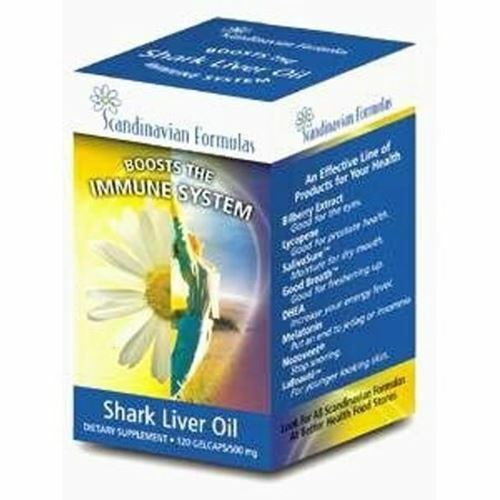 Scandinavian Formulas Shark Liver Oil 500 Mg 120 Gel Caps 4115