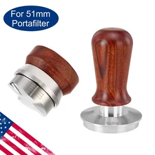 51mm Coffee Distributor Tamper Kit Espresso Powder Calibrate Hammer Leveler Tool