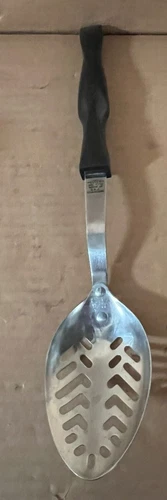 Cutco USA 1713 Slotted Serving Spoon Brown Handle