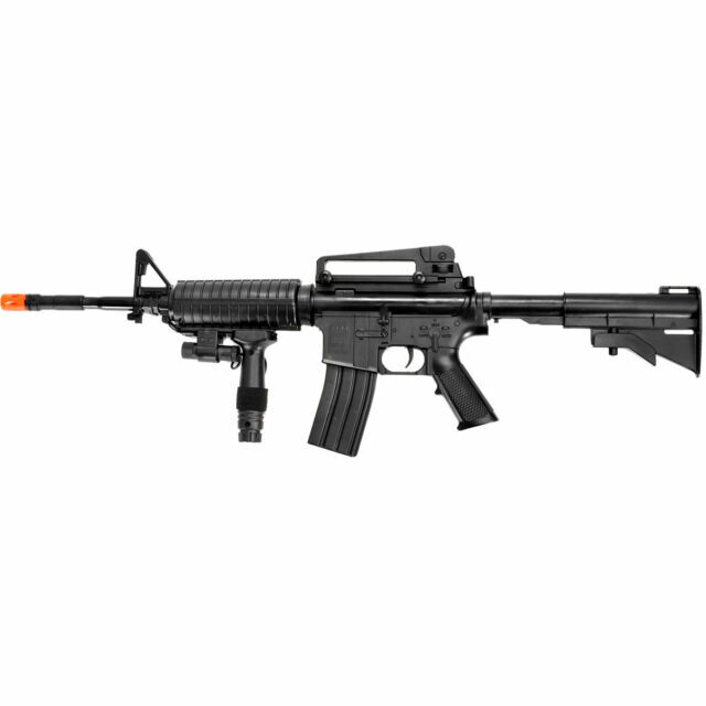 300 FPS M16 Spring Airsoft Rifle Gun W/ Laser Sight & Foregrip 6mm BB