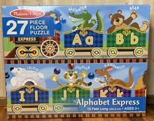 Melissa  Doug Alphabet Express Floor Jigsaw Puzzle 10 Ft Long Ages 3 SEALED
