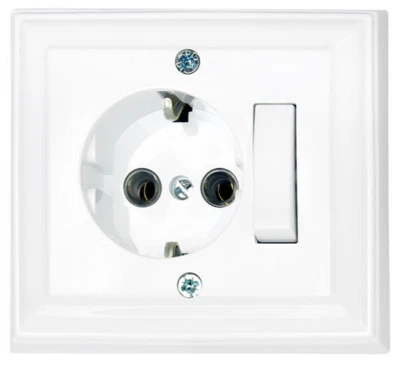 Steckdose mit Schalter Universalschalter Abschaltbare Steckdose Gunsan Unterputz