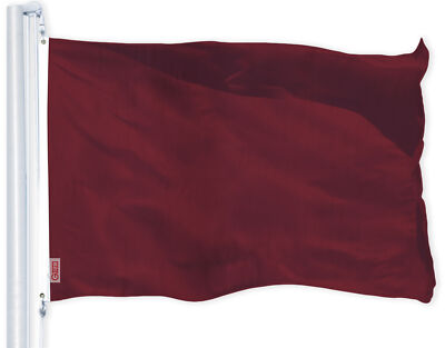 G128 Solid Burgundy Color Flag 2x3 Ft Printed 150D Polyester