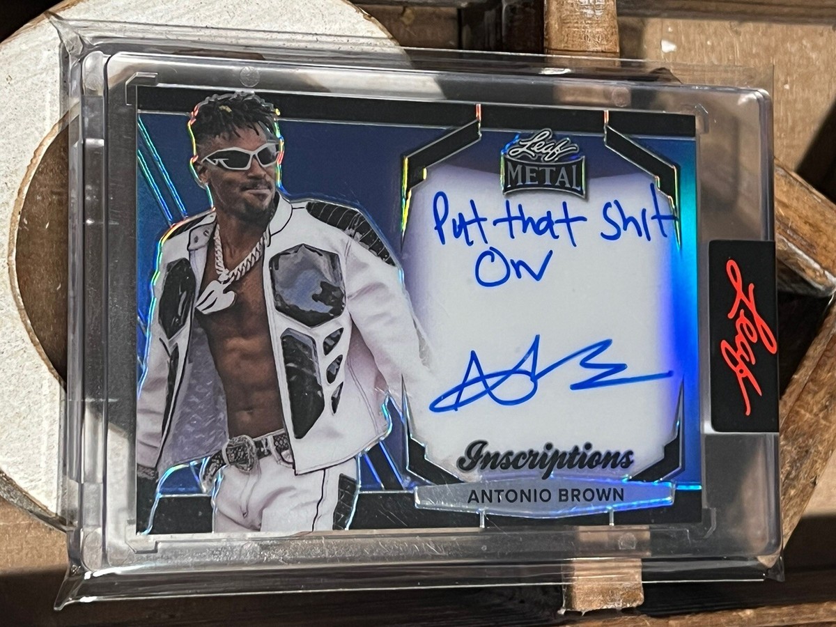 2024 Leaf Metal Antonio Brown Rapper Card - On Card Inscription 20