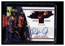 2023 Chronicles Impeccable Canvas Creations Autograph Red Rakim Jarrett RC /199