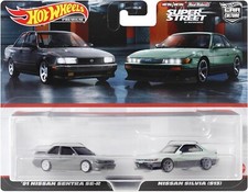 Hot Wheels 2024 Premium - '91 Nissan Sentra SE-R Nissan Silvia S13 - Twin 2 Pack