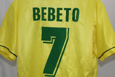 Brazil National Team Authentic Umbro Jersey Size Large 1994 #7