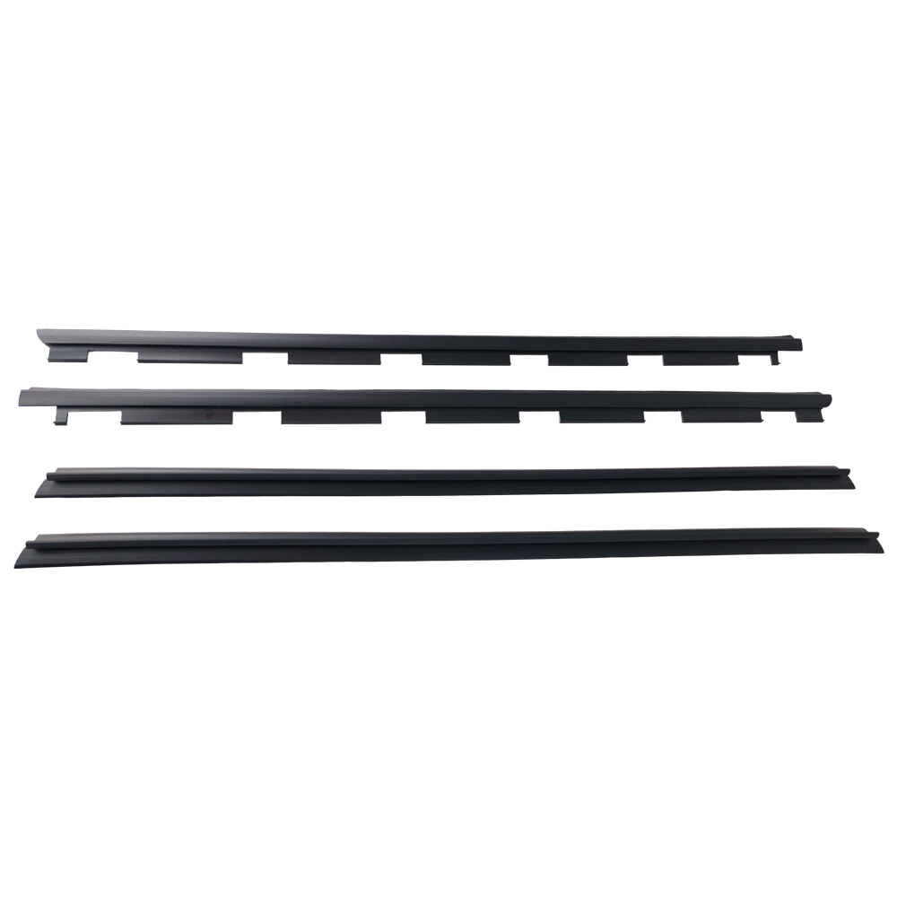 For Chevy Truck Inner & Outer Window Sweep Felt Seal Weatherstrip 4 Pc Kit Set