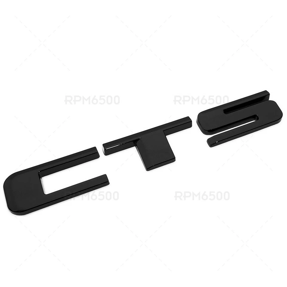 For Cadillac CTS V Rear Trunk Decklid Letter Badge Emblem Nameplate Sport Black Foto 2 de 4