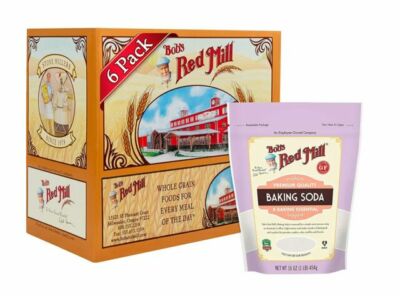 4x Bag Bob's Red Mill Baking Soda Gluten Free 16oz