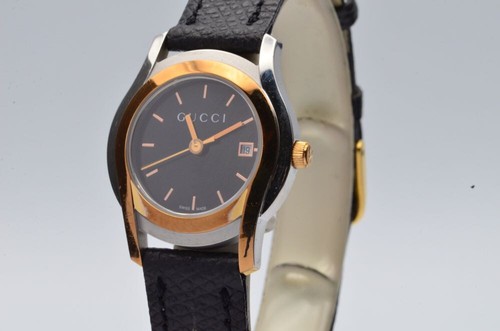 Gucci Women's Watch Steel 25MM Steel/Gold Quartz Nice Condition 5500M Wrist 5 - Picture 4 of 9