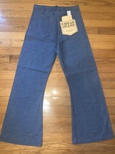 vtg 70s bell bottom Jeans Hippie Cheap Jeans MINT Vintage But New Sz 28