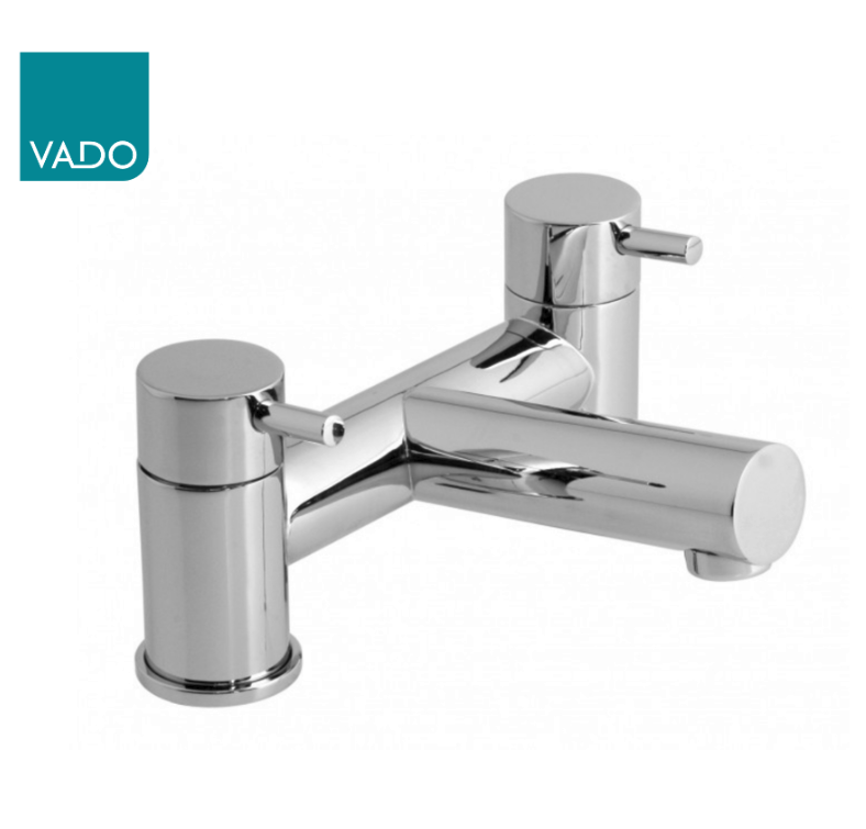 Vado Zoo 2 Hole Bath Filler Deck Mounted Chrome - ZOO-137-C/P