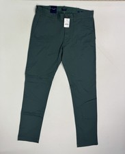 J Crew Flex Men's 30x32 31x32 Slim Chino Pants NWT Green Stretch Modern